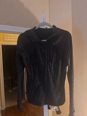 Lululemon define jacket black leopard